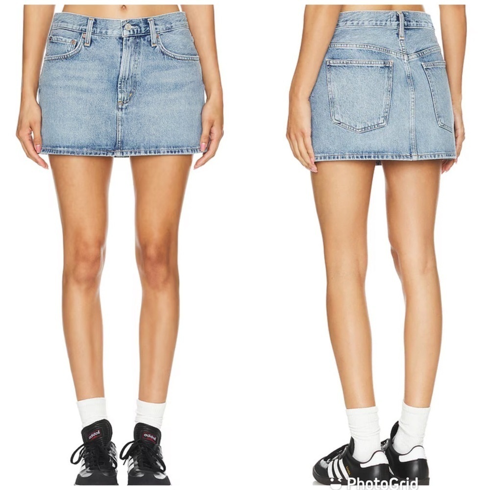 Agolde Alek Mini Skirt in Force